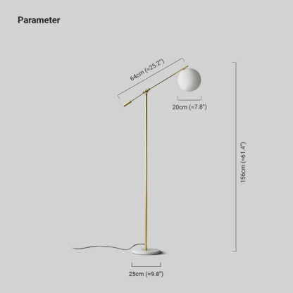 Modern Metal Linear Gold Floor Lamp Living Room