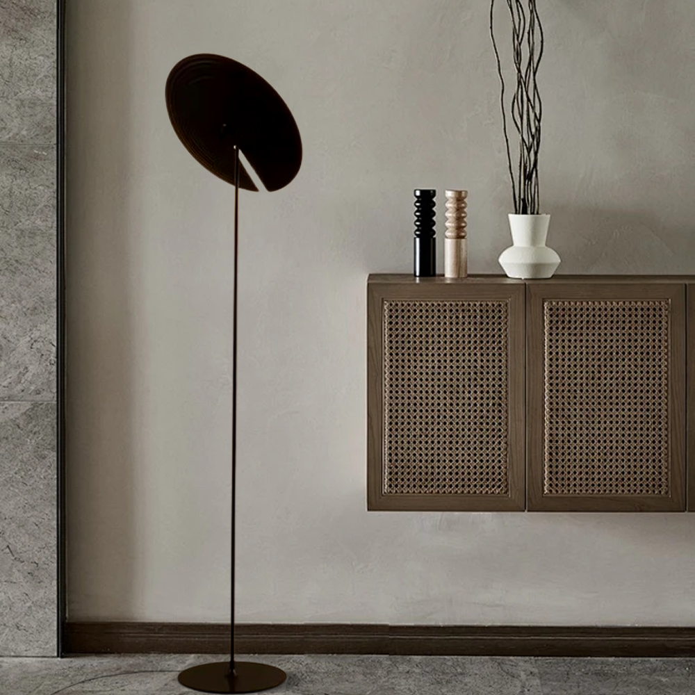 Modern Metal Round Black Floor Lamp Table Lamp Living Room