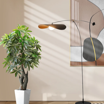 Modern Metal Hooded Black Floor Lamp living Room