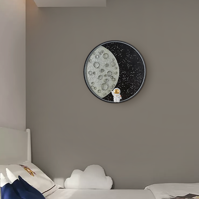 Art Deco Modern Metal LED Wall Light Astronaut Bedroom