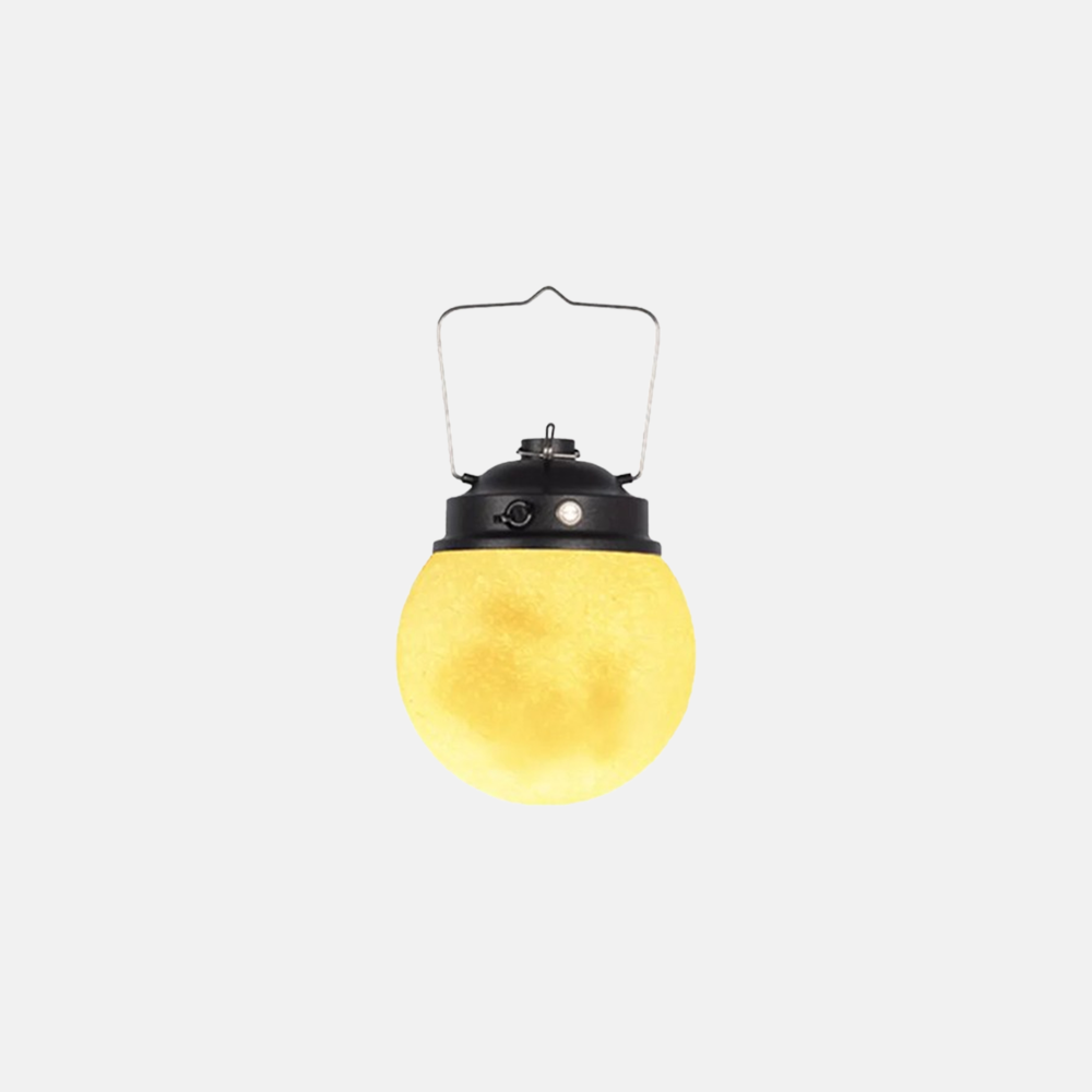 Art Deco Metal Globular Yellow Outdoor Pendant Light Garden