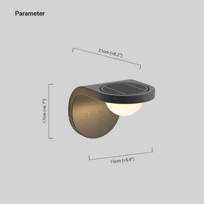 Modern Acrylic Uneven Black Outdoor Wall Light Garden 