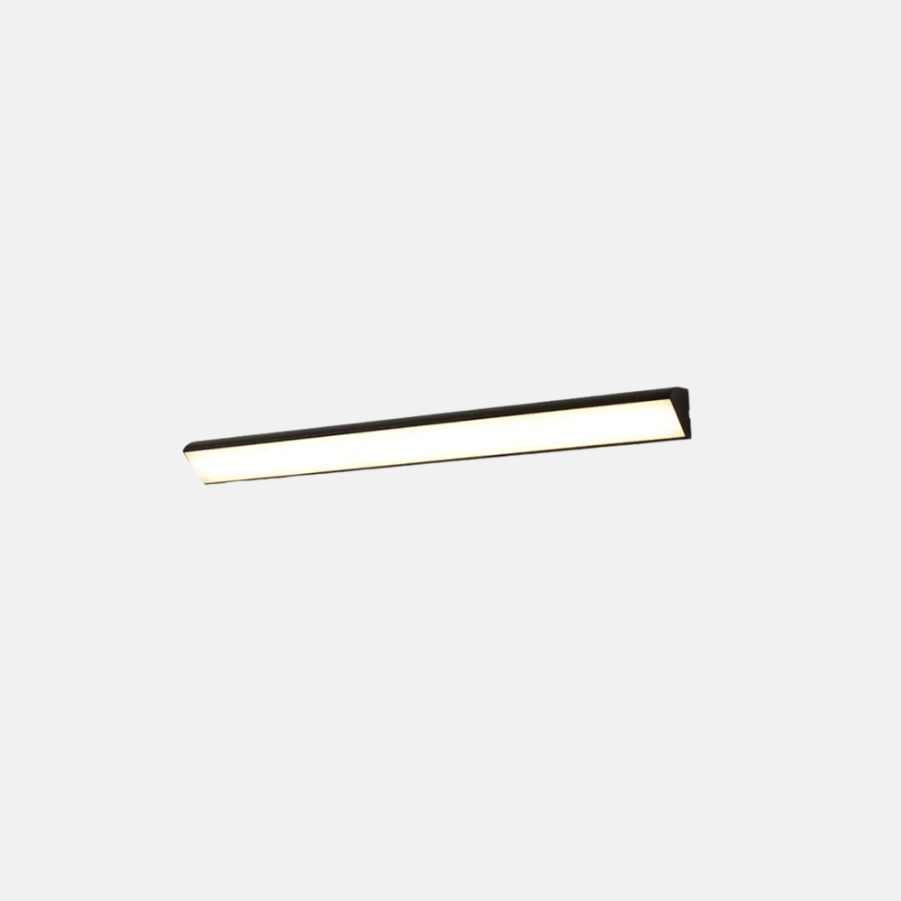 Minimalist Metal Acrylic Triangles Black Outdoor Wall Light