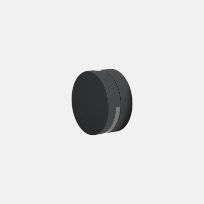 Modern Minimalist Metal Glass Round Waterproof Black Outdoor Wall Lamp