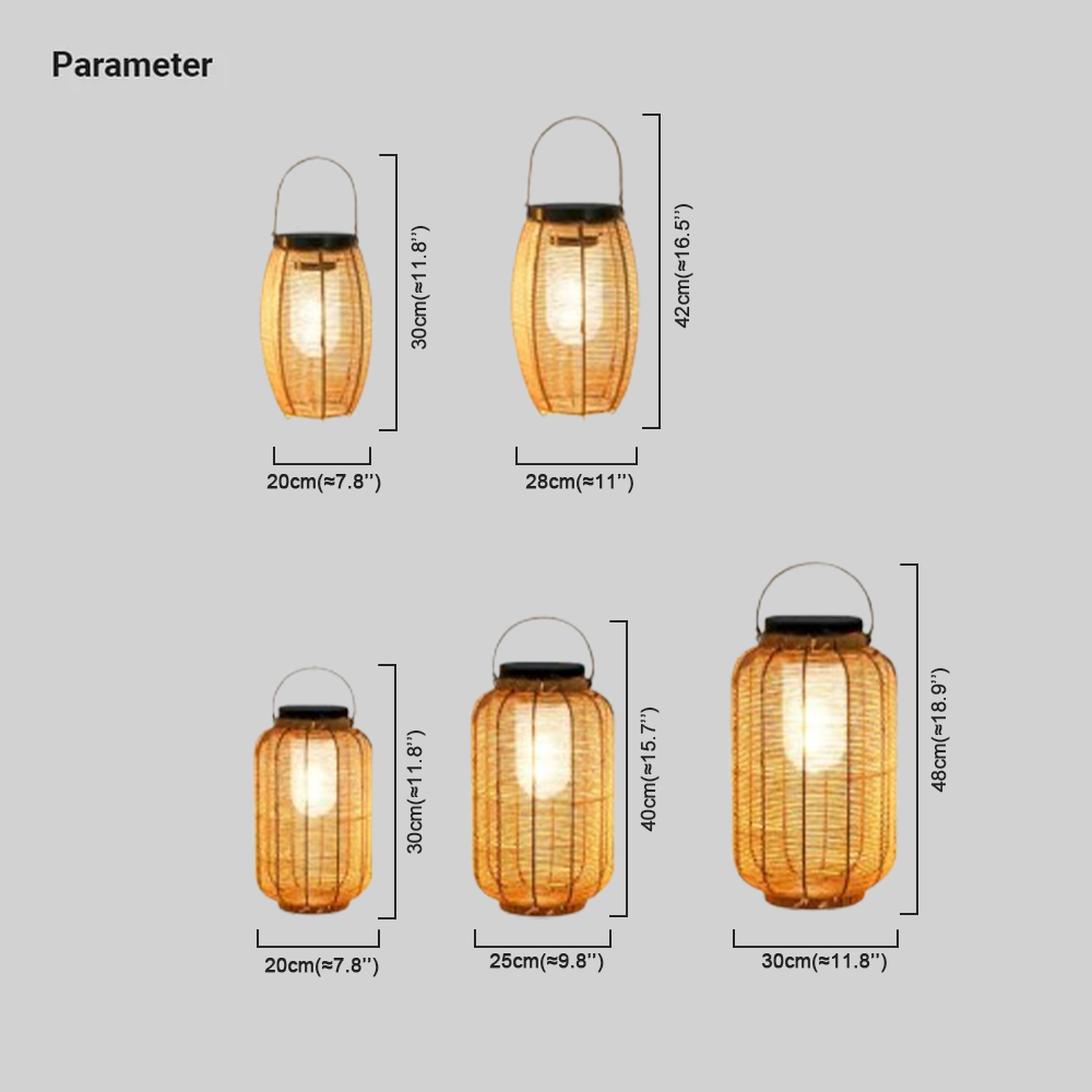 Retro Metal Elliptical Wood Solar Outdoor Light Patio