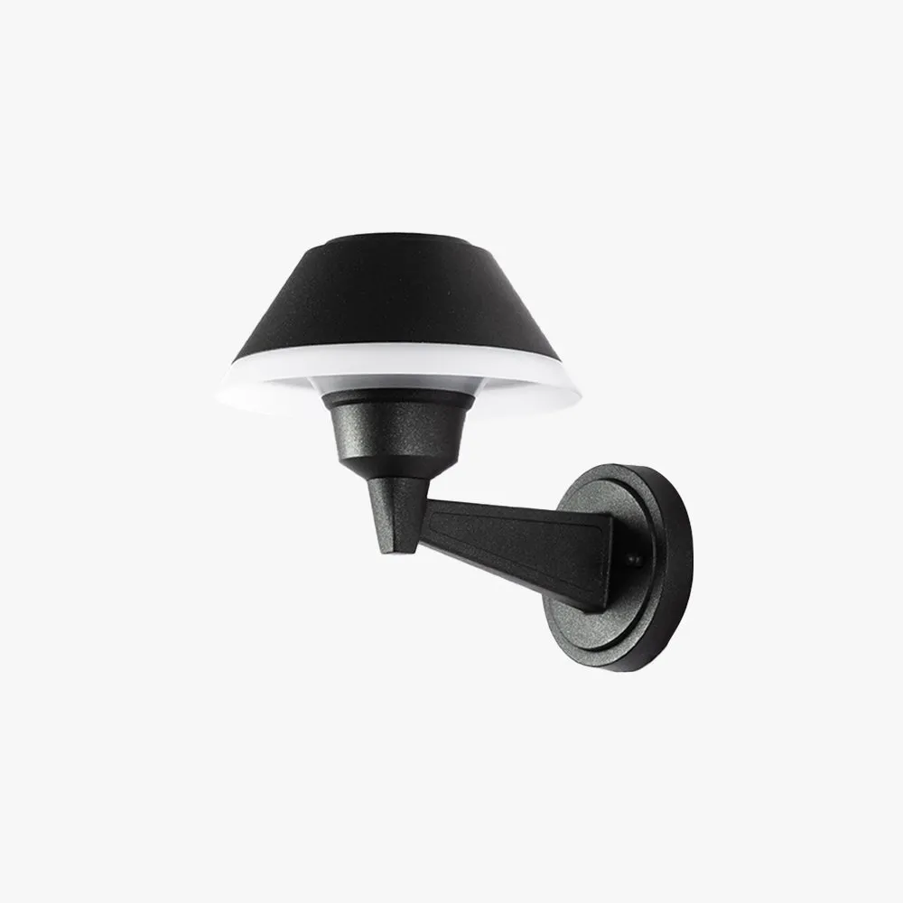 Vintage Metal Hooded Black Outdoor Lamp Garden