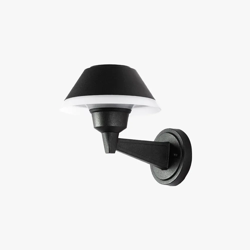 Vintage Metal Hooded Black Outdoor Lamp Garden