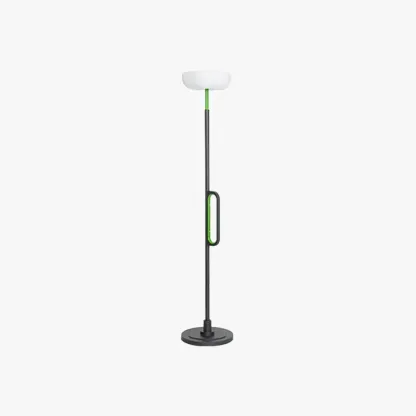 Modern Metal Acrylic Bowled White Floor Lamp Courtyard