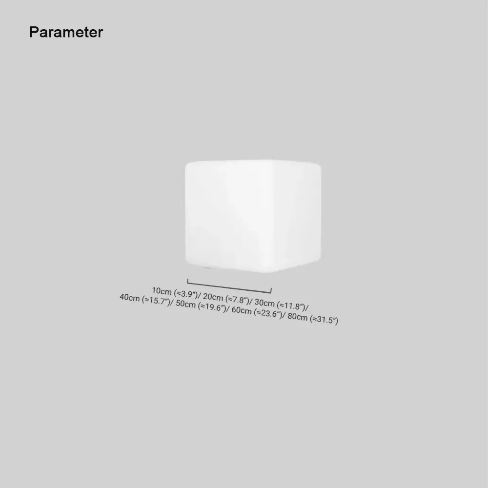 Modern Acrylic Geometric White Outdoor Ground Light