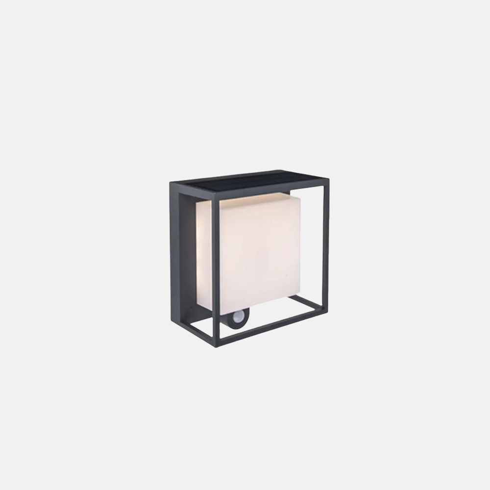 Modern Acrylic Rectangular Black Outdoor Wall Lamp