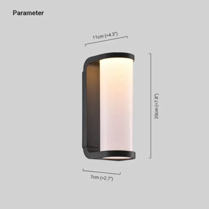 Industrial Black Outdoor Metal Outdoor Wall Lamp Patio