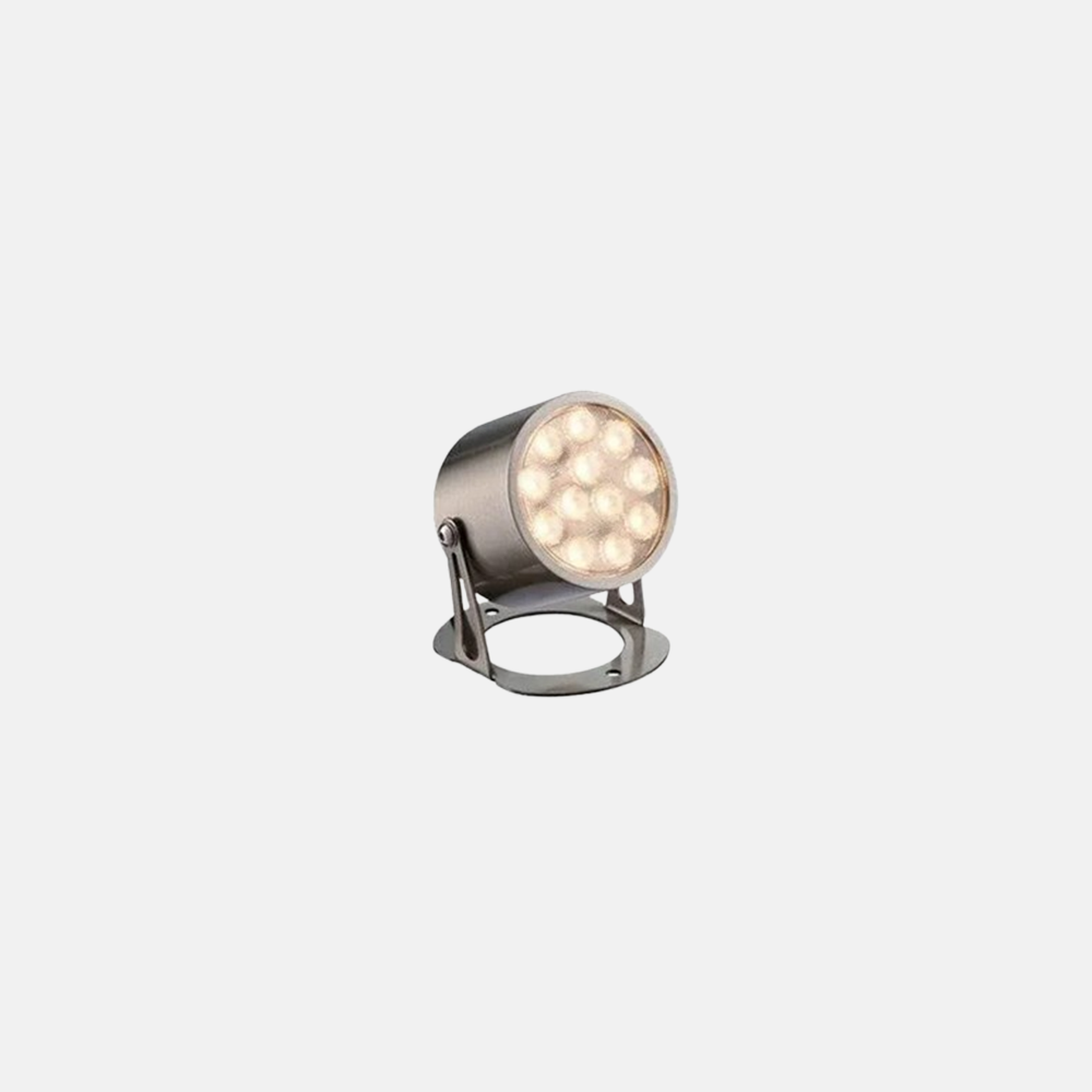 Modern Cylindrical Black Outdoor Under Water Spotlight Yard