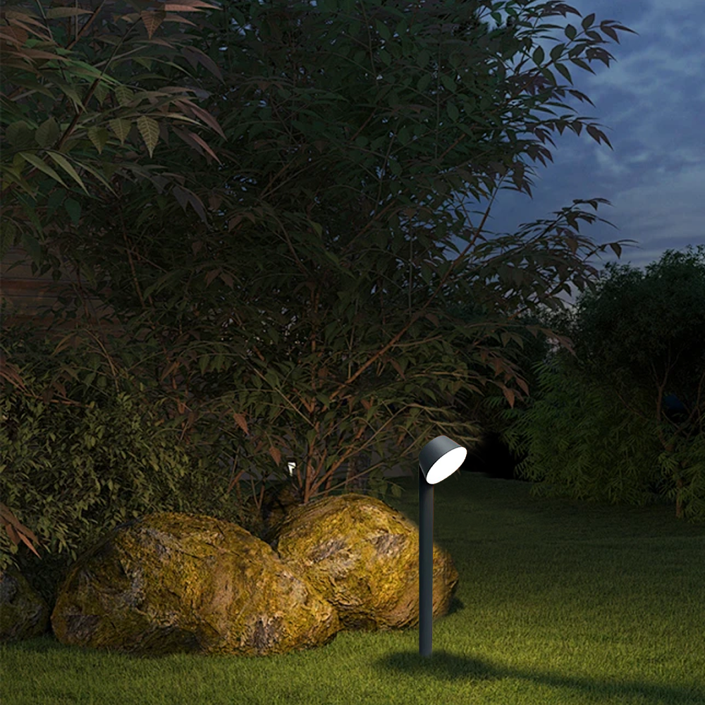 Modern Metal Geometric Black Outdoor Lamp Hallway
