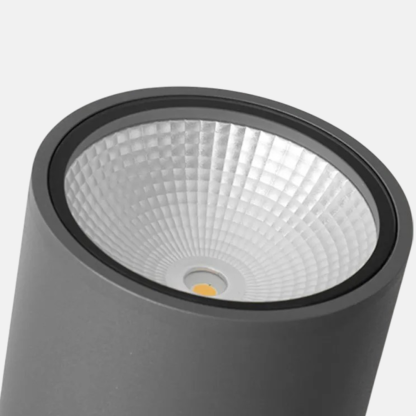Modern Metal/Glass Cylindrical Black Ceiling Light Outdoor