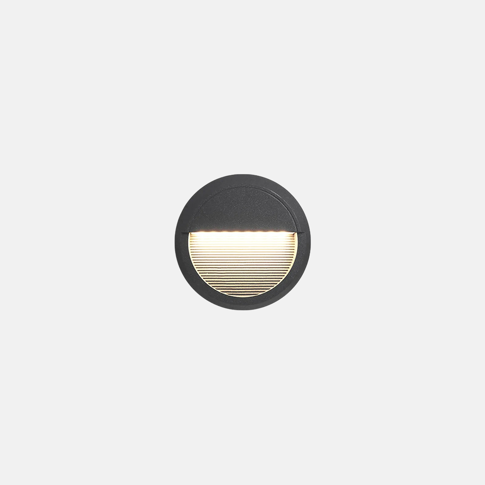 Modern Metal Acrylic Round Square Black Deck Light Outdoor
