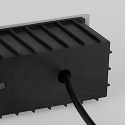 Modern Glass Square Black Outdoor Lamp Garden