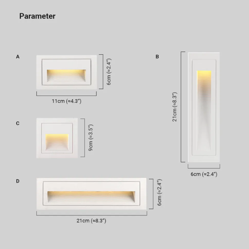 Modern Glass Square Black Outdoor Lamp Garden