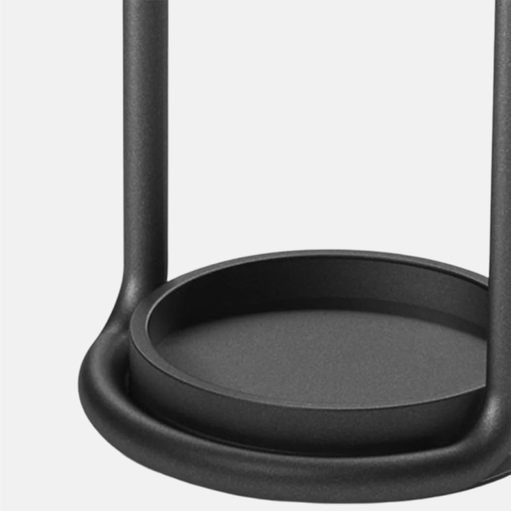 Industrial Metal Acrylic Black Outdoor Floor Lamp