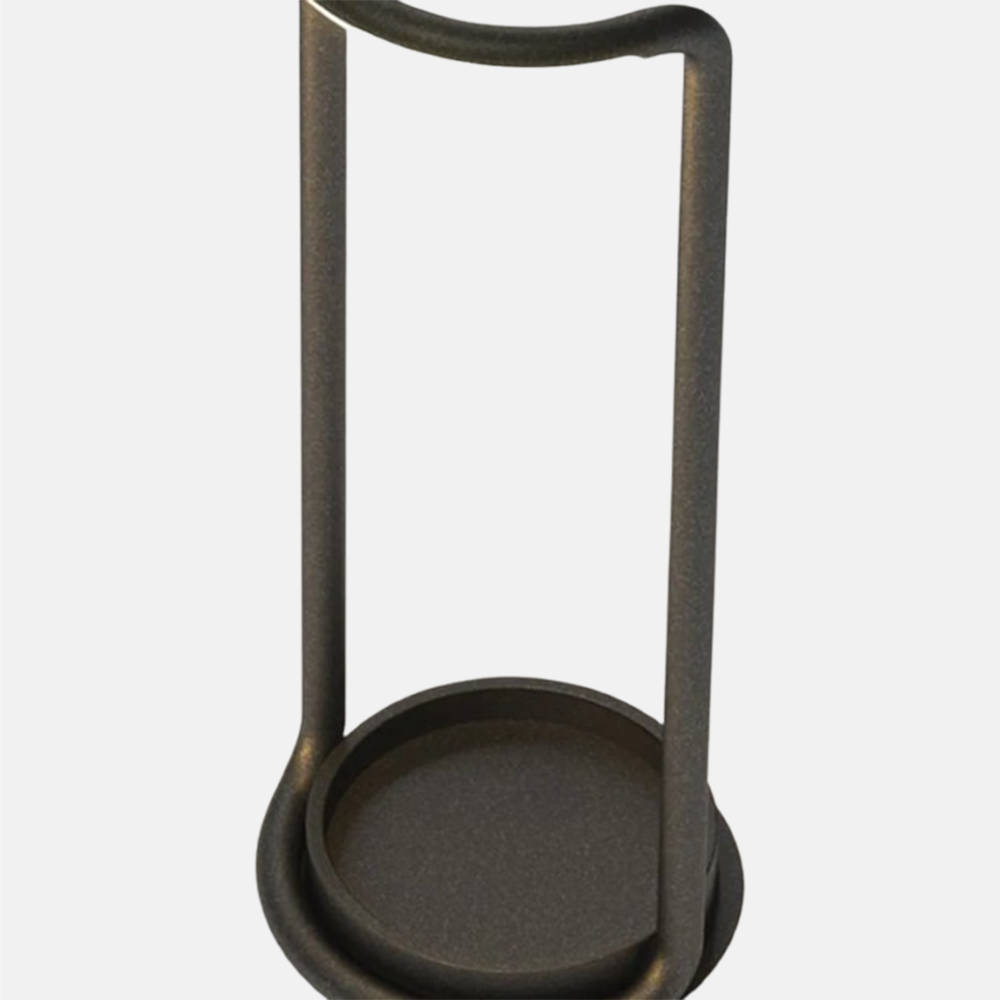 Industrial Metal Acrylic Black Outdoor Floor Lamp