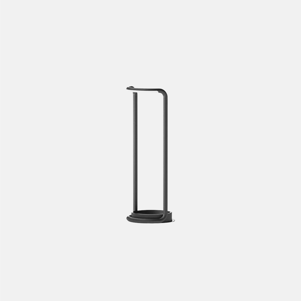 Industrial Metal Acrylic Black Outdoor Floor Lamp