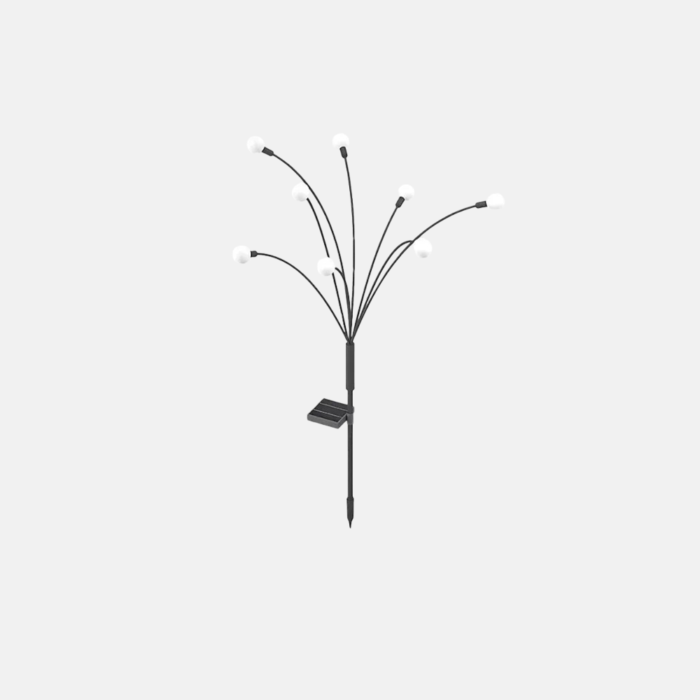 Art Deco Acrylic Cluster Black Outdoor Lamp Courtyard