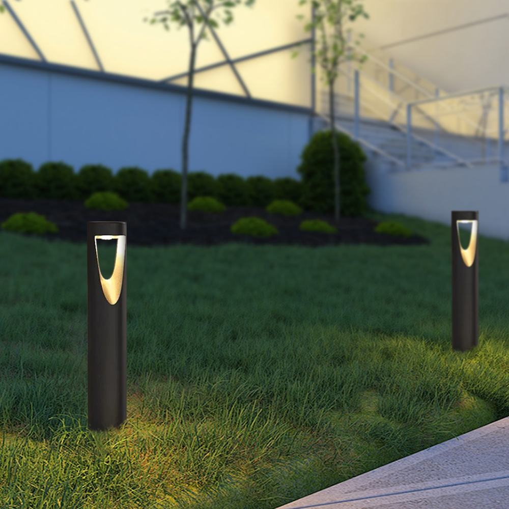 Modeen Metal Cylindrical Black Path Light Outdoor