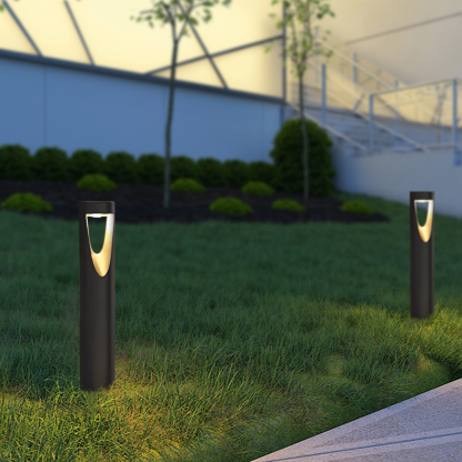 Modeen Metal Cylindrical Black Path Light Outdoor