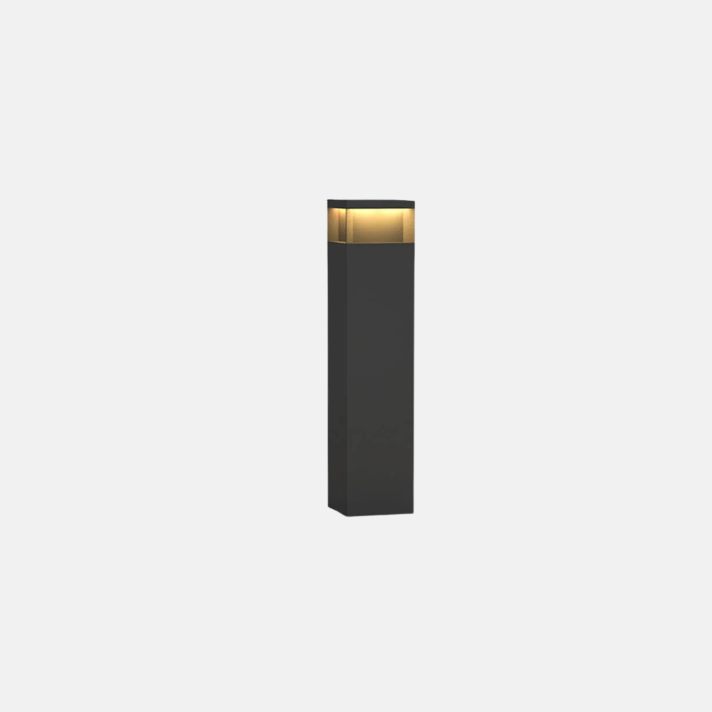 Modern Metal Rectangular Black Outdoor Path Light Outdoor