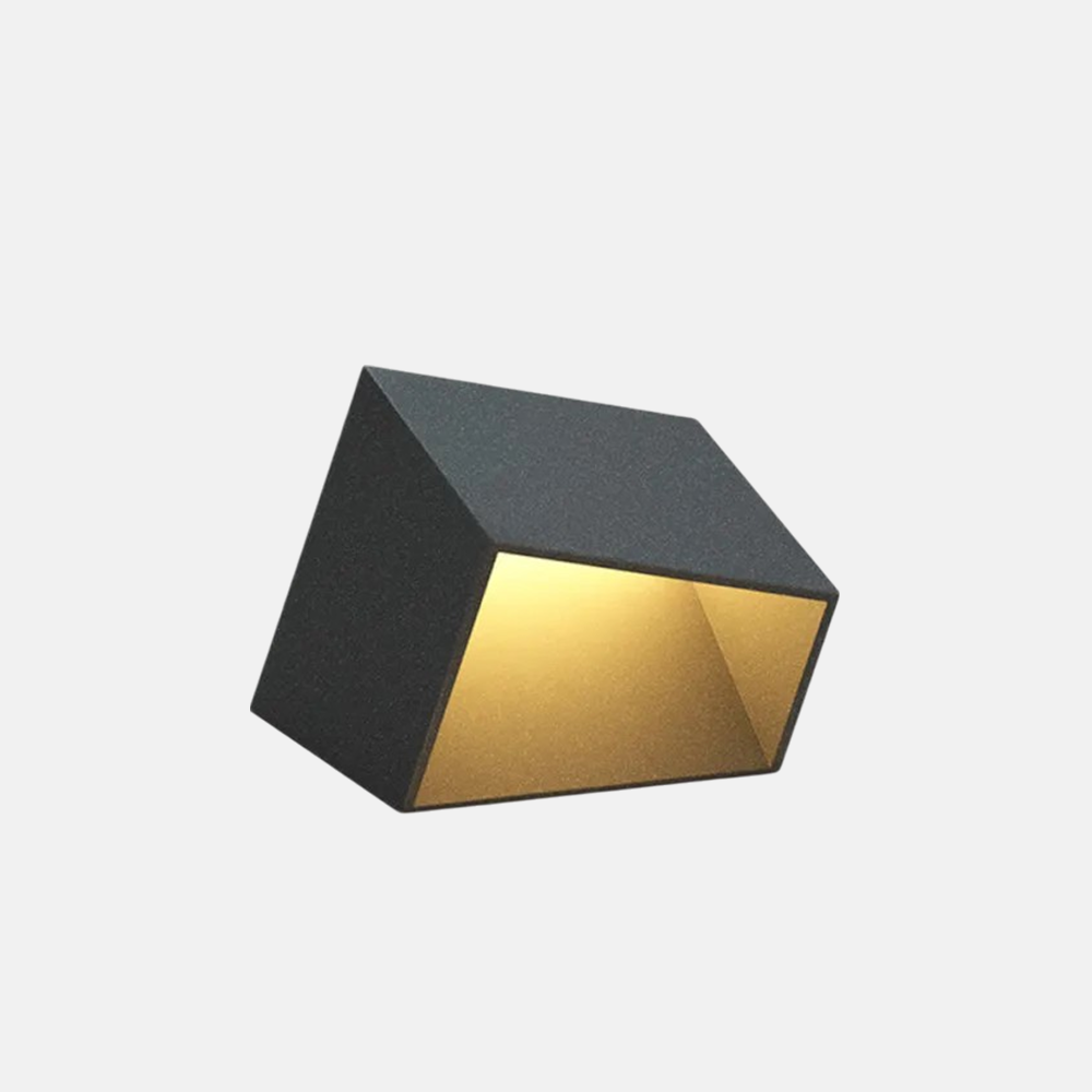 Modern Metal/Acrylic Irregular Black Ground Light Outdoor