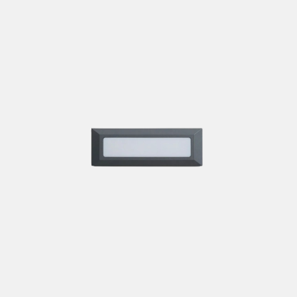 Minimalist Metal Rectangular Grey Outdoor Pathway Light Garden