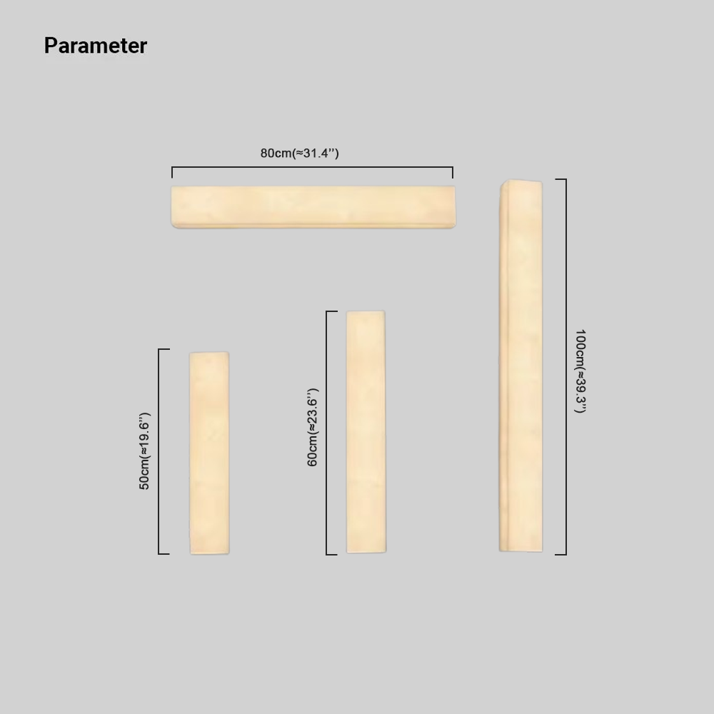 Minimalist Resin Rectangular White Outdoor Wall Lamp Garden