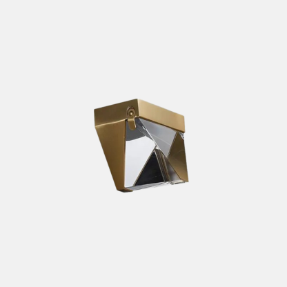Modern Metal Crystal Diamond Black/Gold Wall Lamp Outdoor