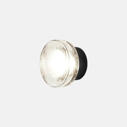 Modern Glass Metal Bubble Black Outdoor Wall Lamp Garden
