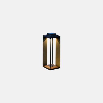 Modern Metal Acrylic Cylindrical Black Outdoor Floor Lamp Garden