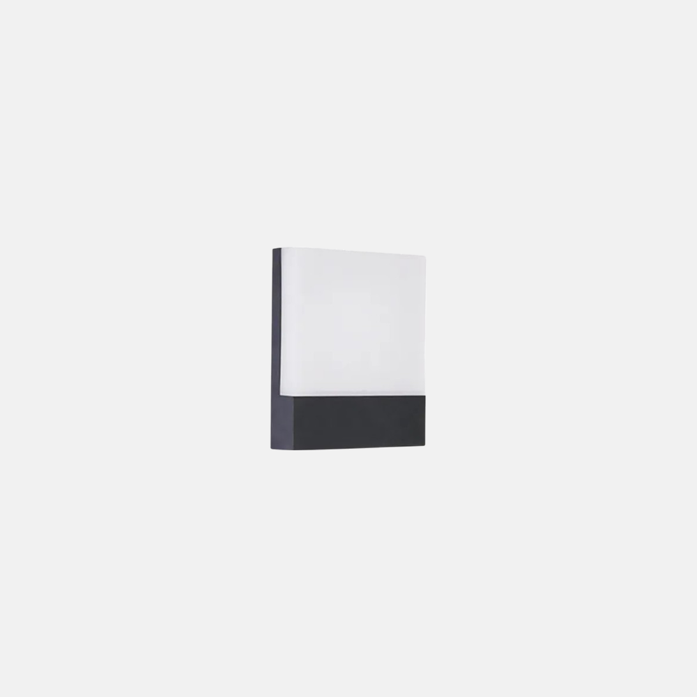 Modern Metal Acrylic Square Black White Outdoor Wall Light Garden