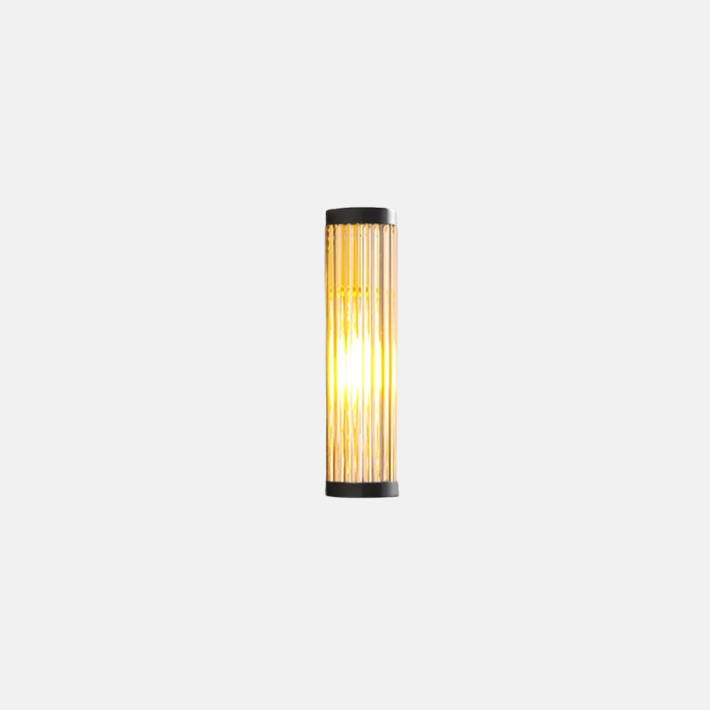 Modern Metal Cylindrical Black Wall Lamp Garden