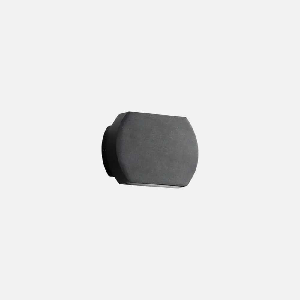 Modern Metal Geometric Outdoor Wall Lamp Black Grey