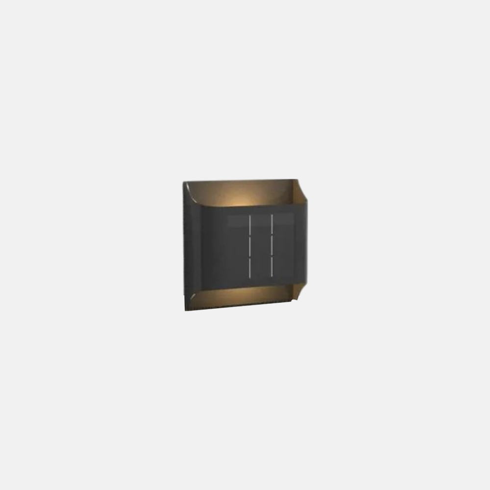 Modern Metal Rectangular Black Wall Lamp Outdoor