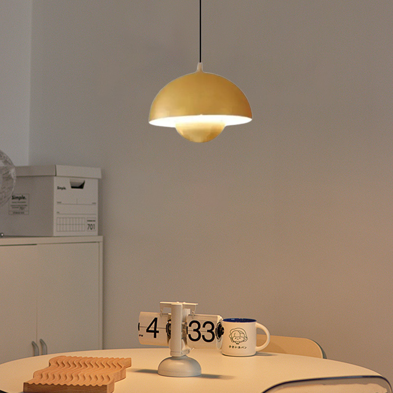Morandi Colorful Metal Art Deco Pendant Light Metal Bedroom