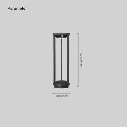 Modern Metal Linear Black Floor Lamp Hallway