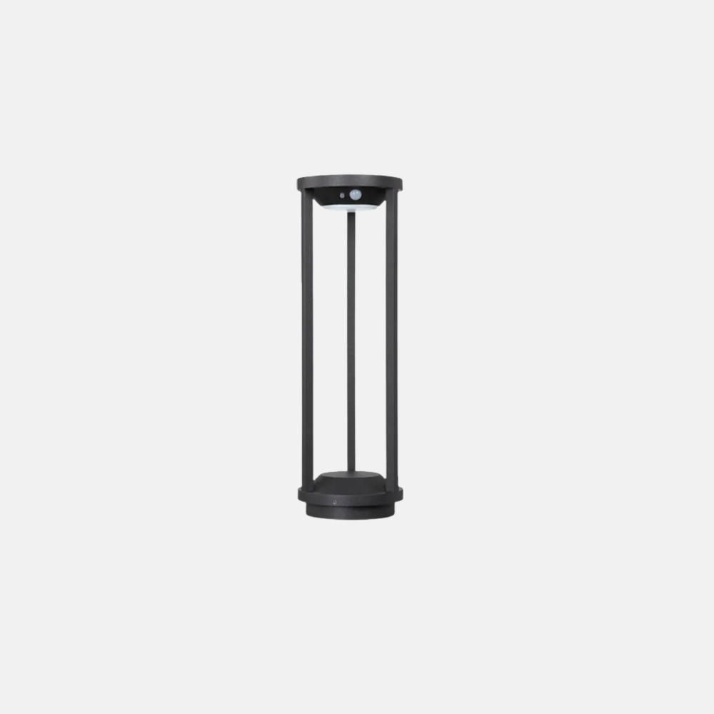 Modern Metal Linear Black Floor Lamp Hallway