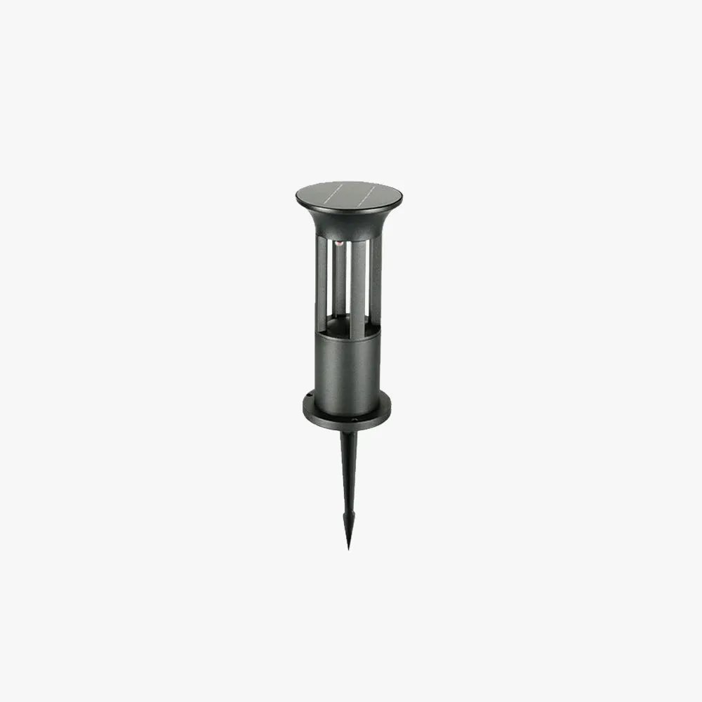 Modern Metal Cylindrical Black Outdoor Light Outdoor
