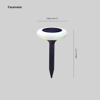 Modern Acrylic Round White Outdoor Lamp Outdoor