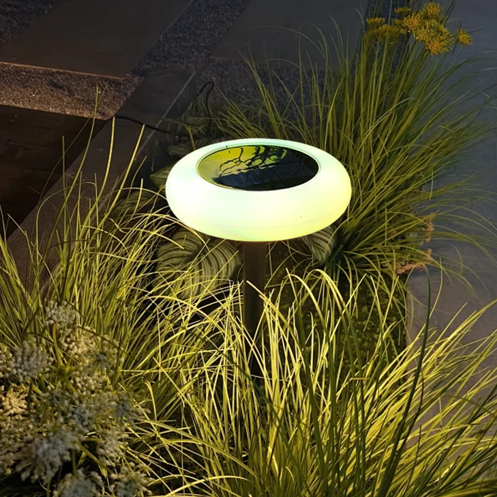 Modern Acrylic Round White Outdoor Lamp Outdoor