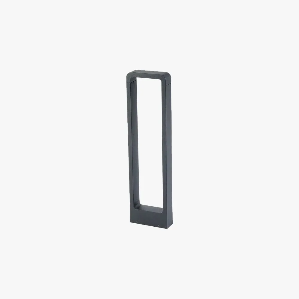 Modern Acrylic Rectangular Black Outdoor Lamp Outdoor