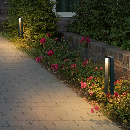 Modern Acrylic Rectangular Black Outdoor Lamp Outdoor