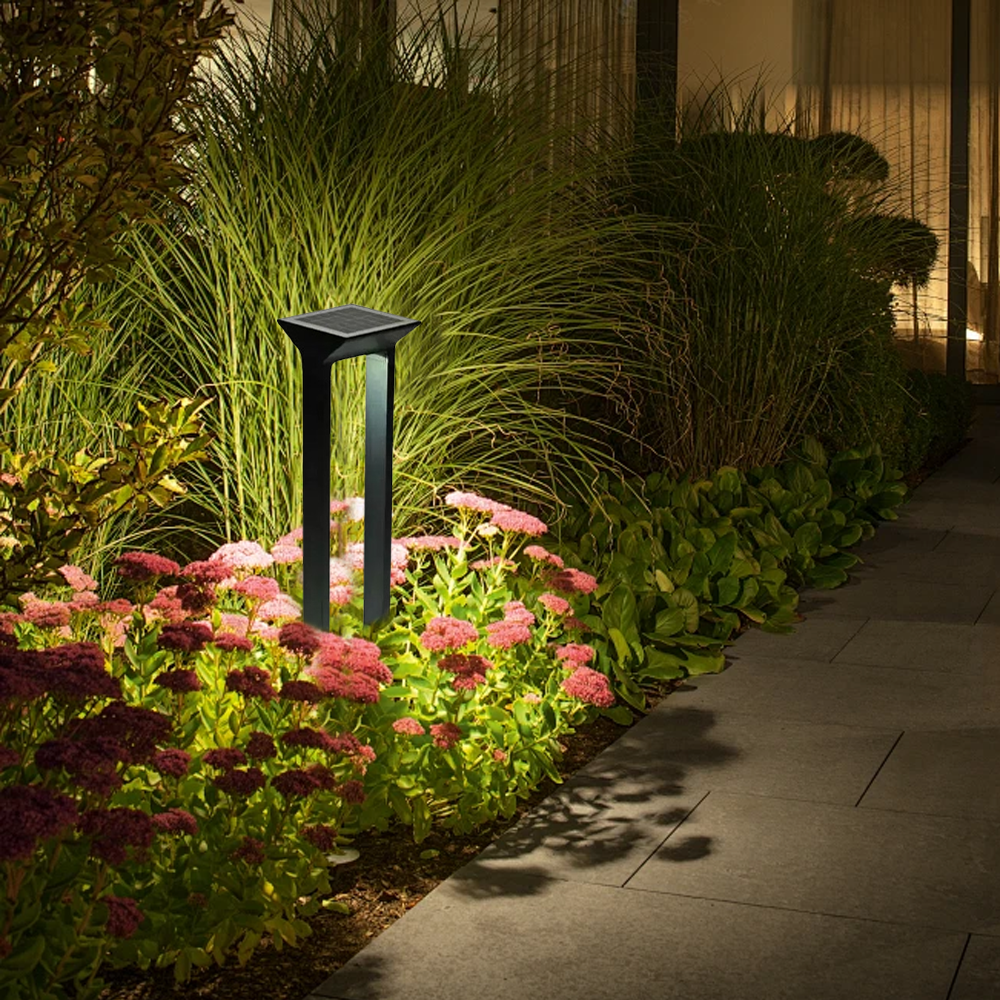 Modern Acrylic Rectangular Black Outdoor Lamp Outdoor