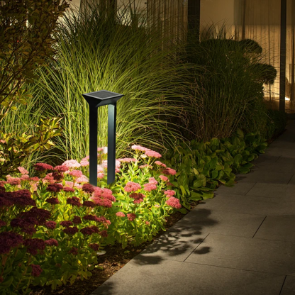 Modern Acrylic Rectangular Black Outdoor Lamp Outdoor