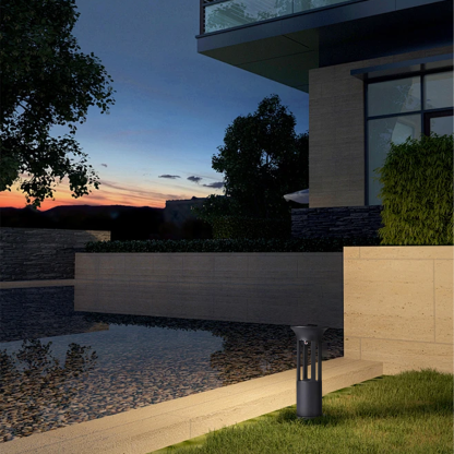 Modern Acrylic Rectangular Black Outdoor Lamp Outdoor
