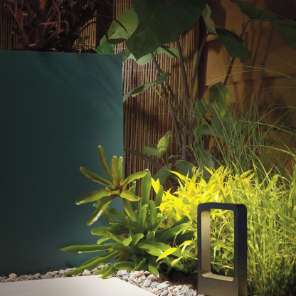 Modern Acrylic Rectangular Black Outdoor Lamp Outdoor